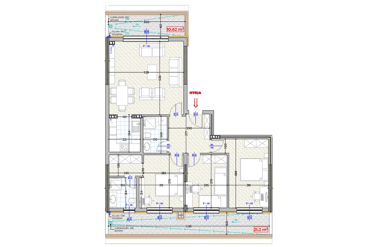 Banesë Penthouse 105.94m² + 31.8m² për #SHITJE në Tophane