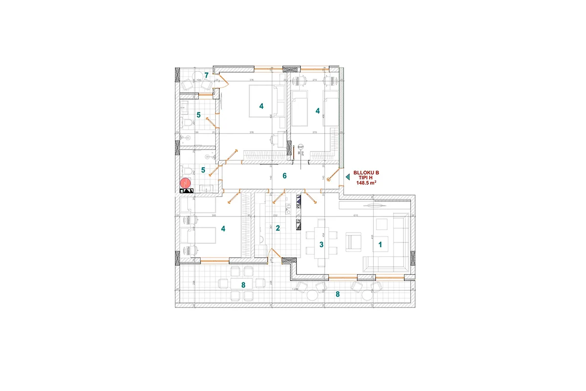 Banesë/Penthouse  148.5m² në #SHITJE te Lagjja e Spitalit.