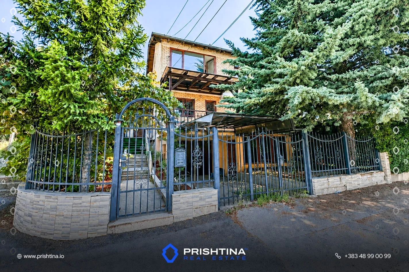 Shtëpi me qira dhe në shitje 250m² + 3 ari truall te Bregu i Diellit