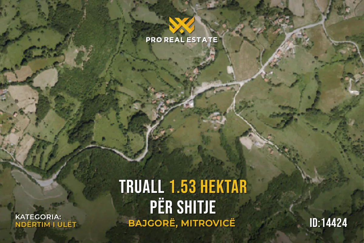 Truall 1.53 Hektar për #SHITJE në Bajgorë, Mitrovicë