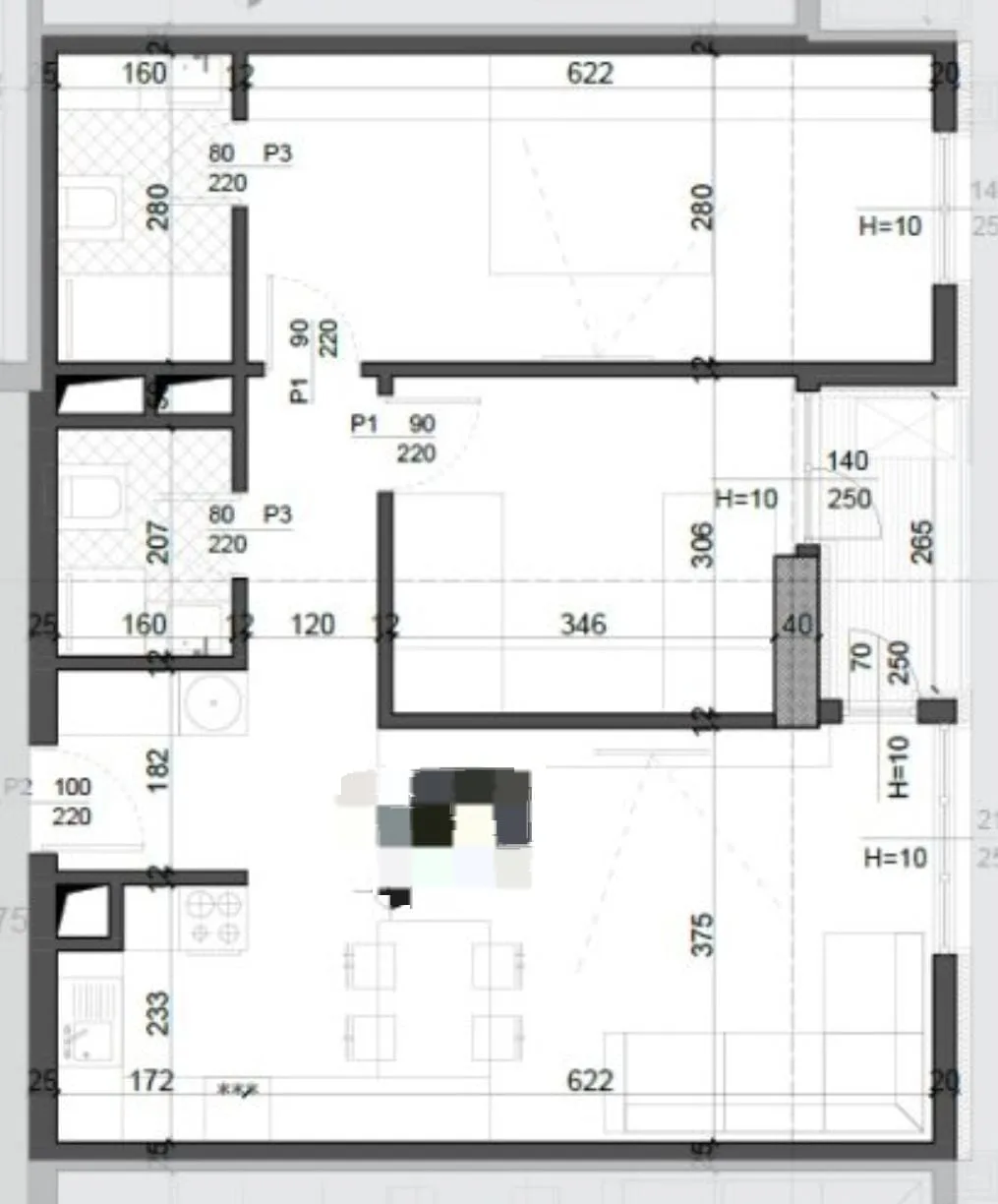 Apartament ne Shitje 2+1 tek Fusha e Aviacionit (ID B120700) Tirane