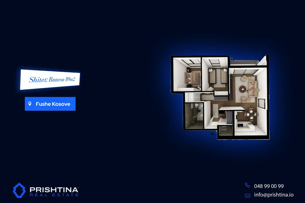 Banesat në shitje në Fushë Kosovë – 121m², 89m² dhe 62m²
