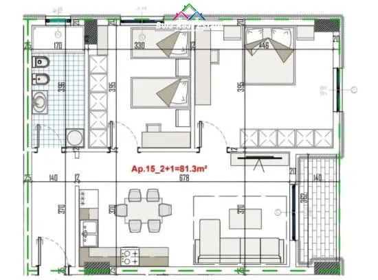 Apartament Ne Shitje 1+1 ne Paskuqan  (ID B110366) Tirane