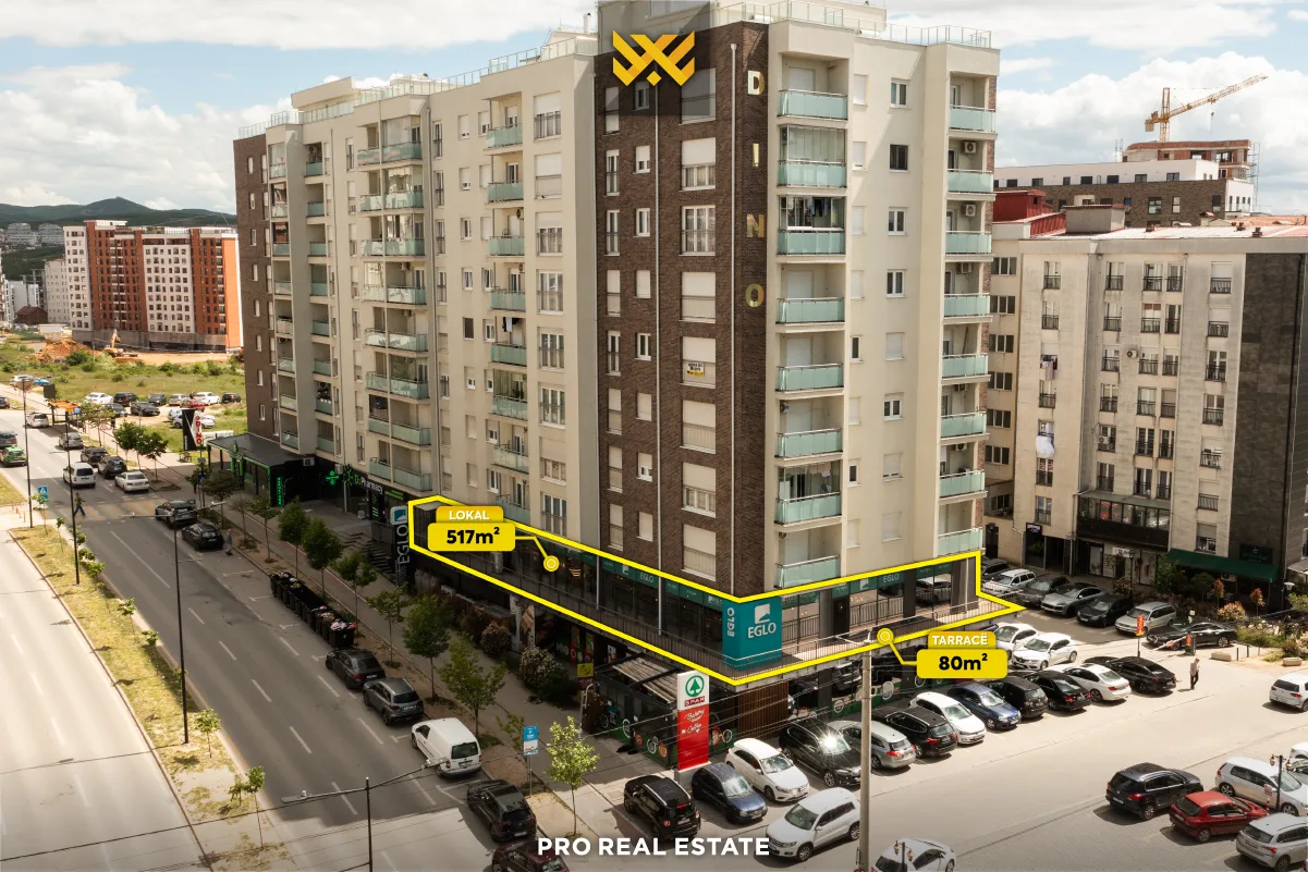 Lokal 517m² + 80m² për #SHITJE te Rruga C