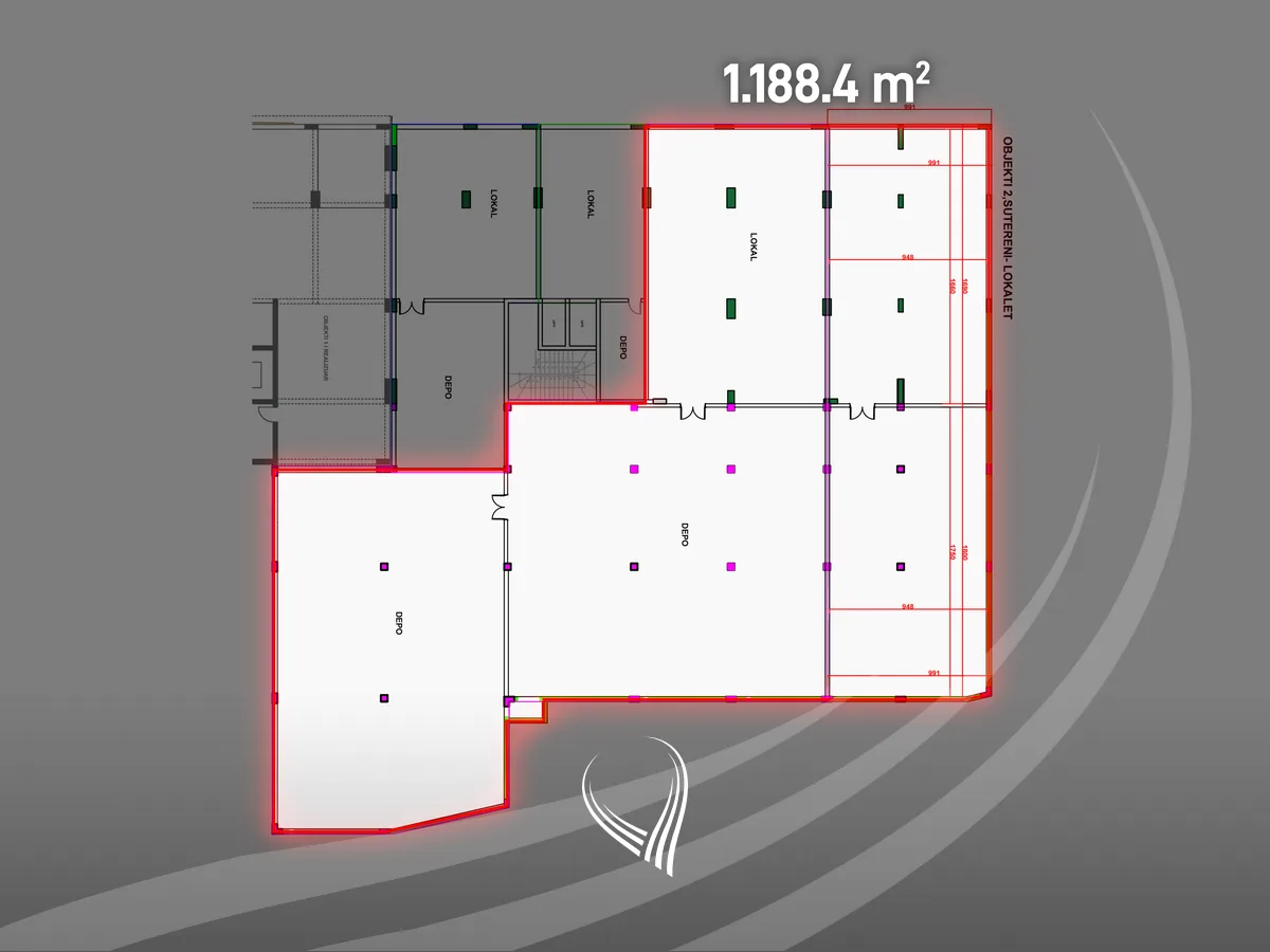 Lokal 1,188.40m2 në shitje në lagjen Prishtina e Re