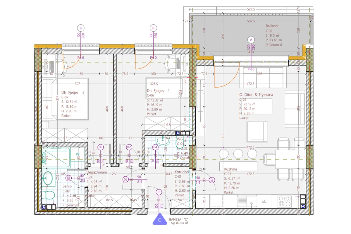 Banesë 89.60m² për #SHITJE te Prizren