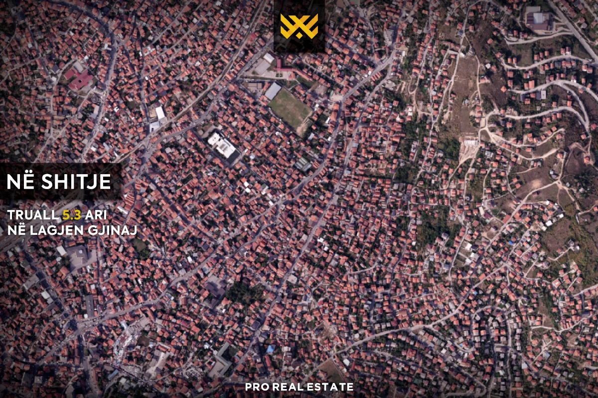 Truall 5.3 Ari dhe Shtëpi 150m² për #SHITJE në Lagjen Gjinaj.