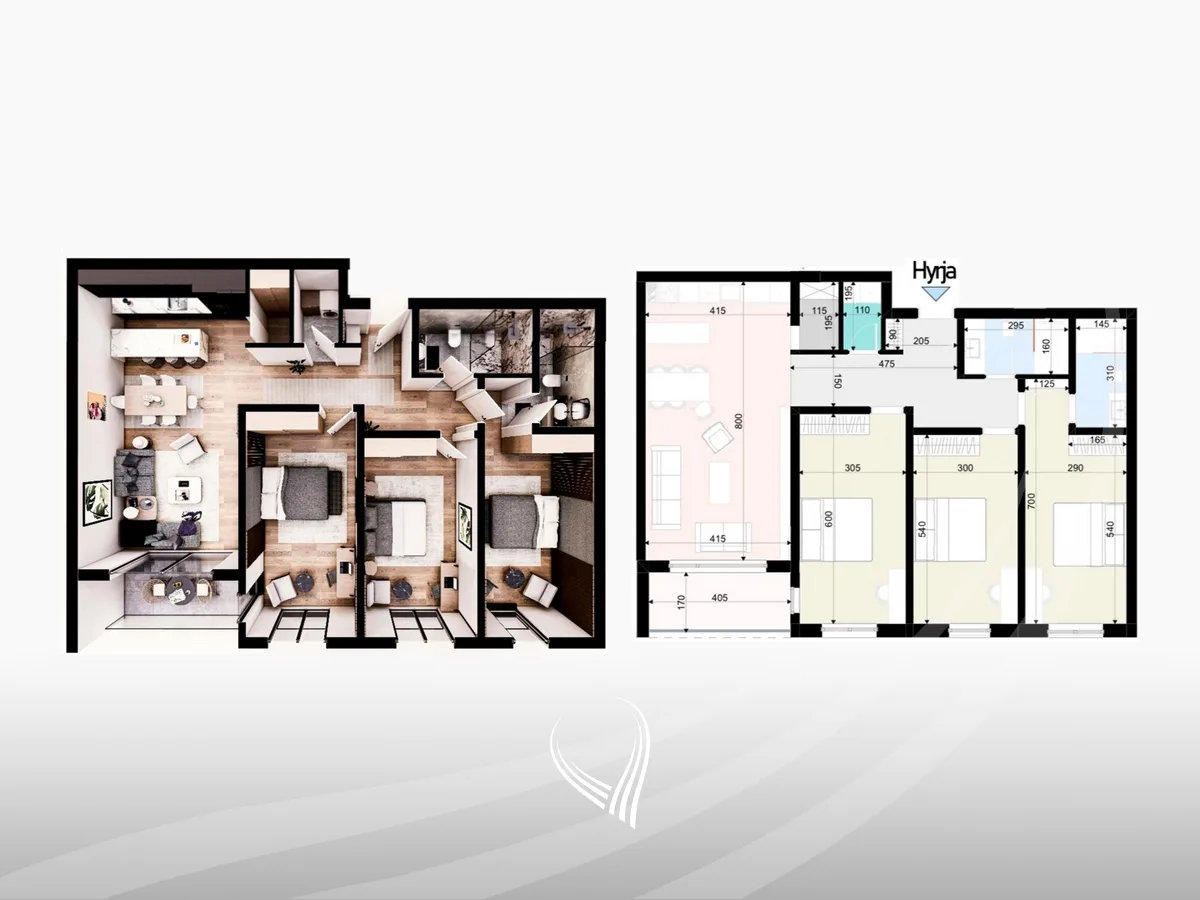 Banesë me 3 dhoma gjumi në shitje në lagjen Prishtina e Re – Prishtina Premium Residence
