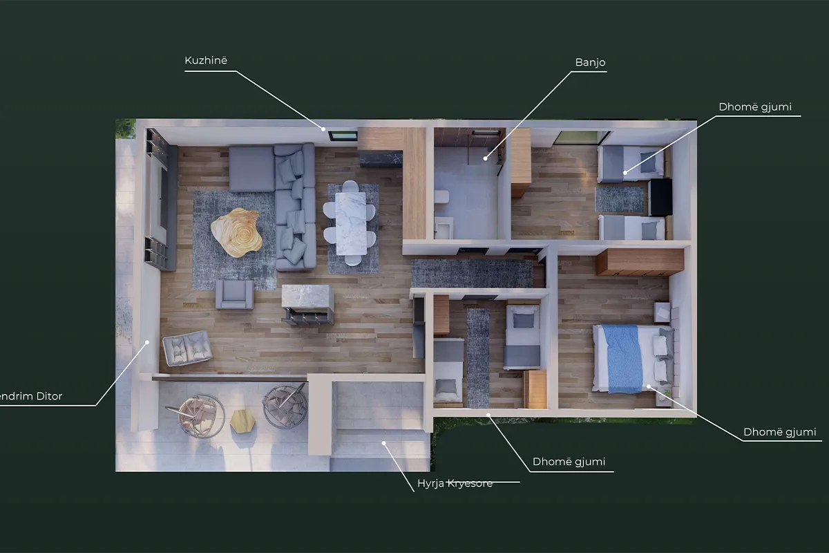 Villë 121.45m² për #SHITJE te Kodra e Artë