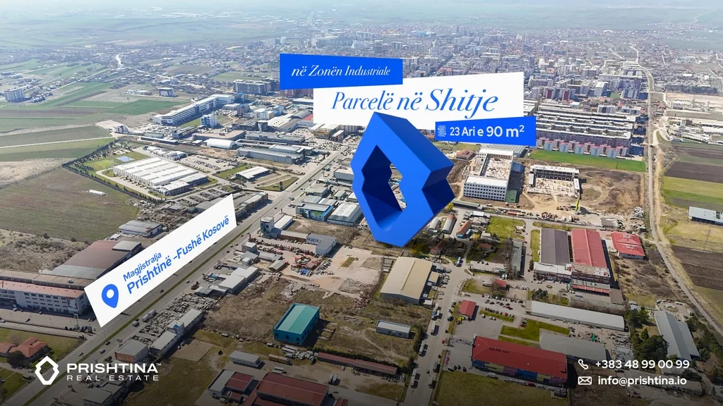 Parcelë në #shitje 23 ari e 90m² në Prishtinë – Zona Industriale