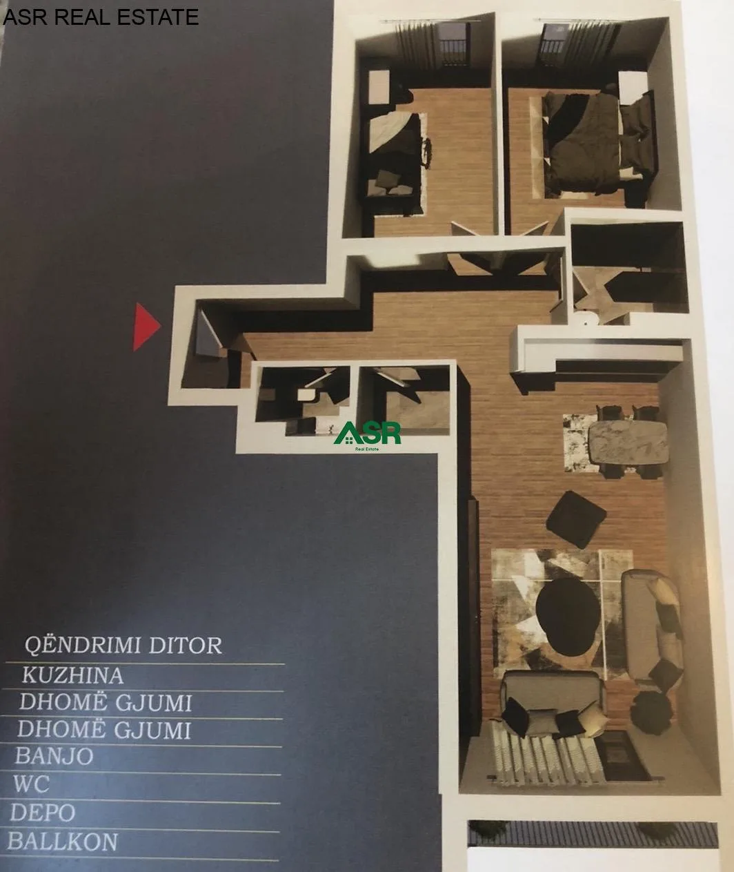 Ofrohet #BANESA me siperfaqe 93.57 m² per #SHITJE në lagjen Arberia
