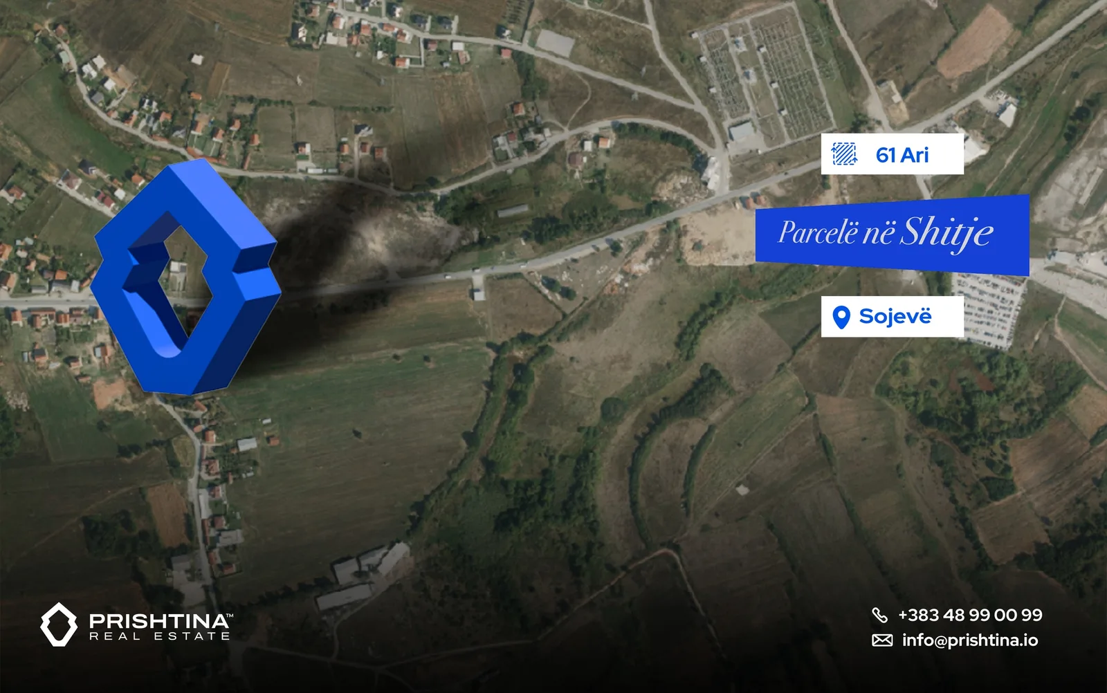 Parcelë në shitje 61 ari në Sojevë