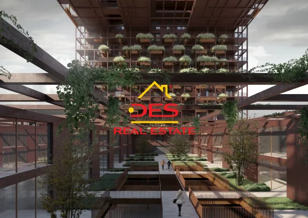 Shitet apartament 1+1 në residencën garden building tek 21 dhjetori ,tiranë