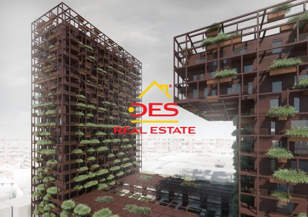 Shitet apartament 1+1 në residencën garden building tek 21 dhjetori ,tiranë