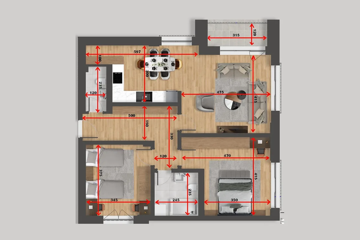 Banesë 100.70m² për #SHITJE në Veternik