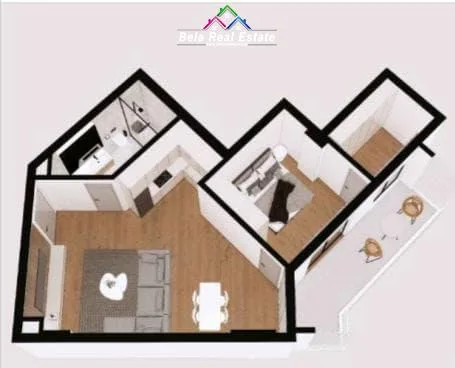Apartament Ne Shitje 1+1 Ne Qerret (ID BDR35) Kavaje