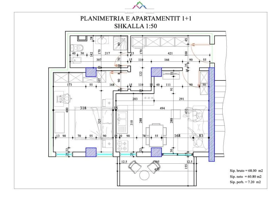 Apartament Ne Shitje 1+1 ne Don Bosko (ID B110361) Tirane
