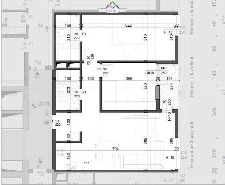 Apartament ne Shitje 2+1+2 tek Fusha e Aviacionit (ID B120608 ) Tirane