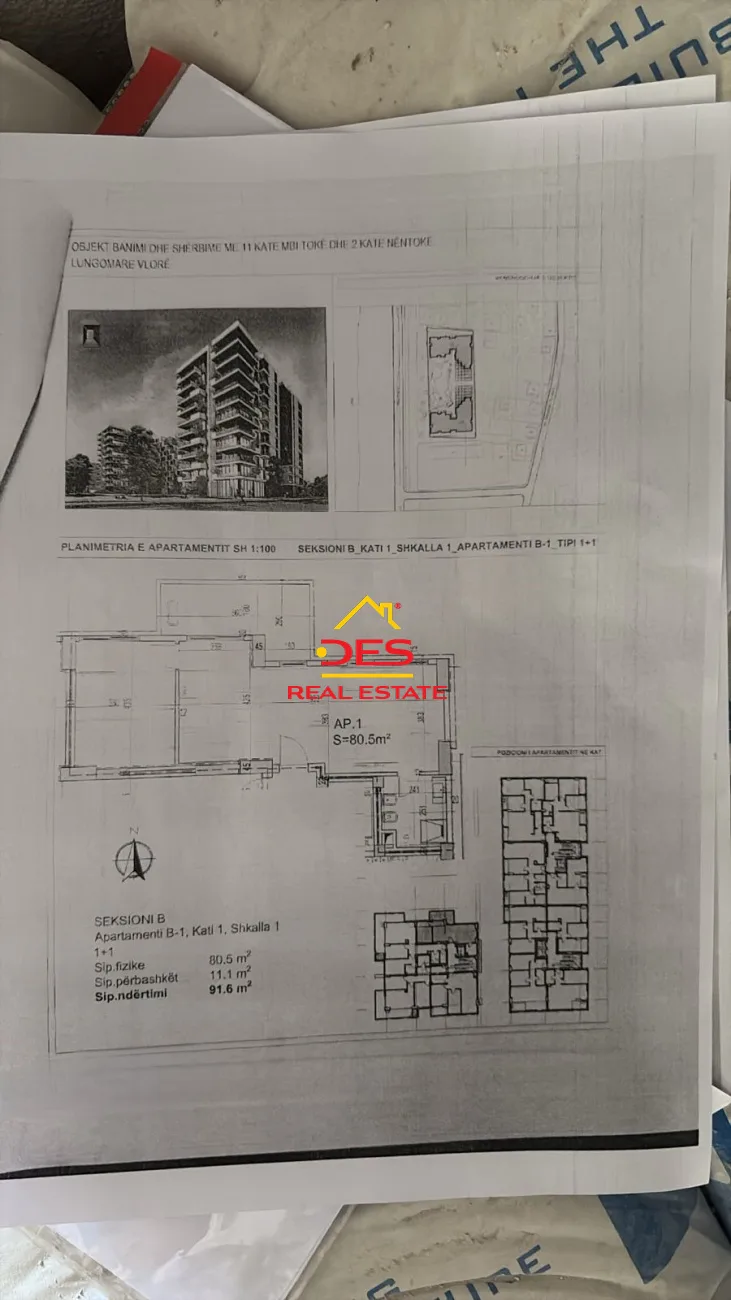 Shitet apartament 1+1 në rezidencën “poseidon”, vlorë