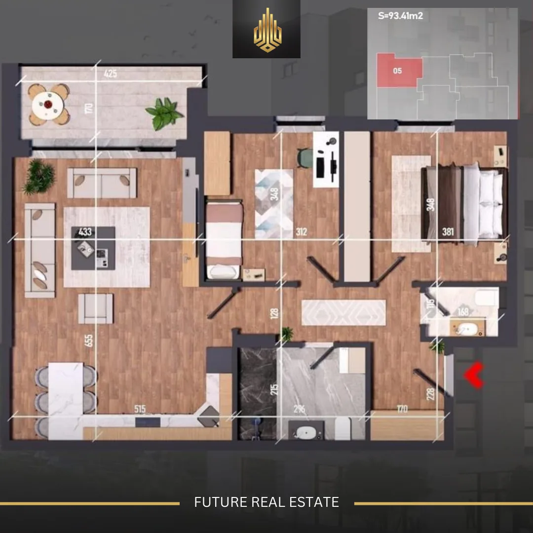 Banesë në SHITJE/93.41m²