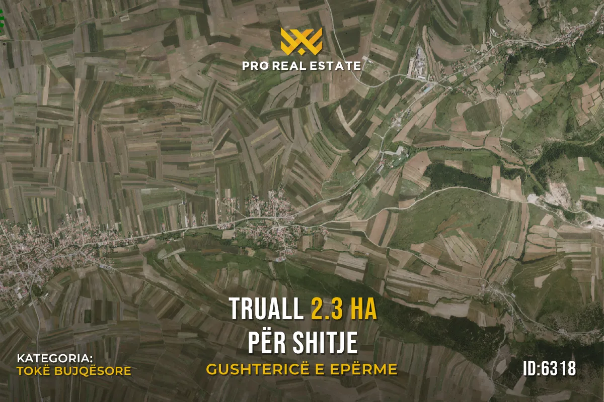 Truall 2.3 Ha për #SHITJE në Gushtericë e Epërme.