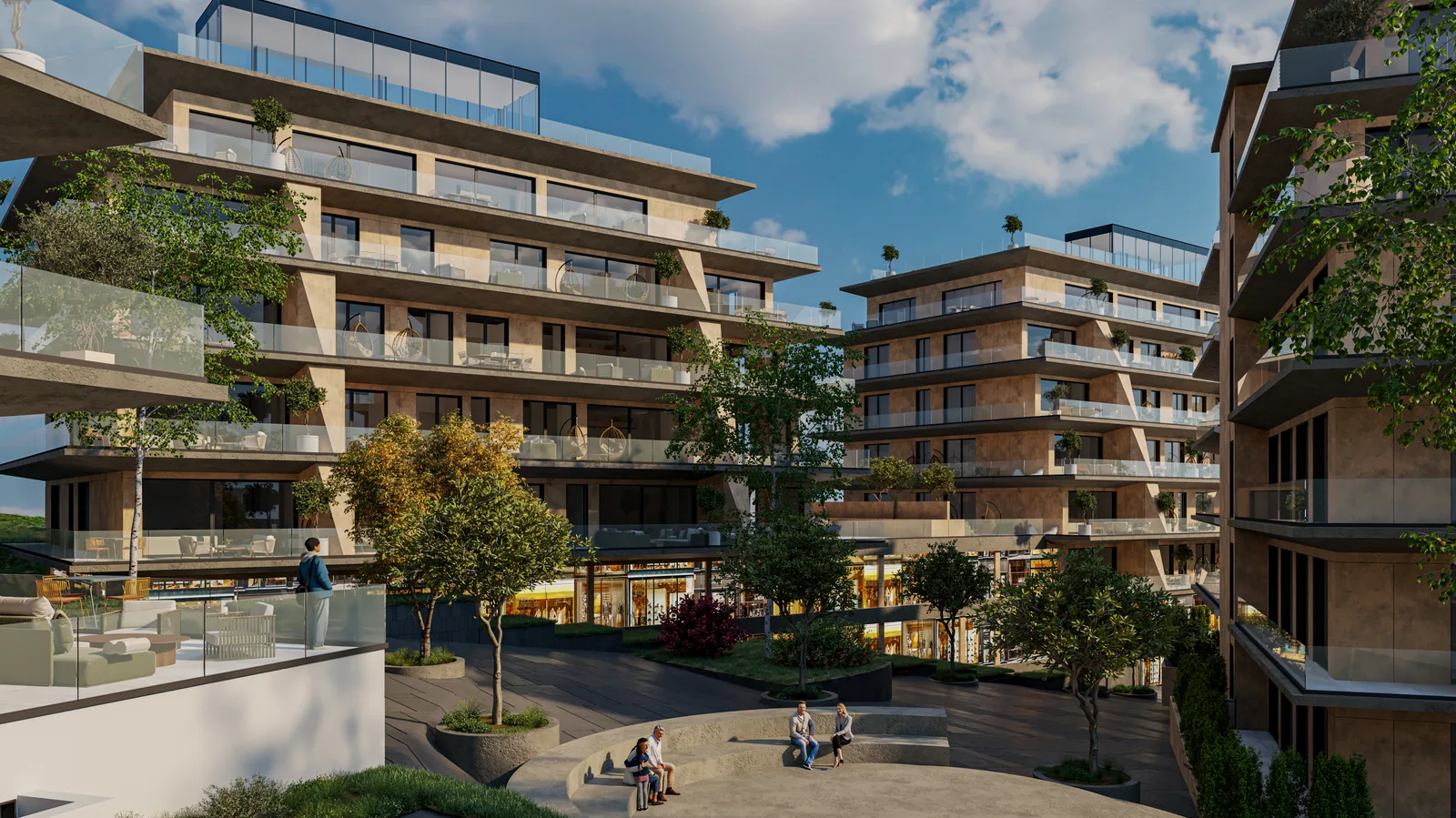 Banesë 114.9m² + 63.17m² terasë për #SHITJE në Lagjen Lake Side Living.