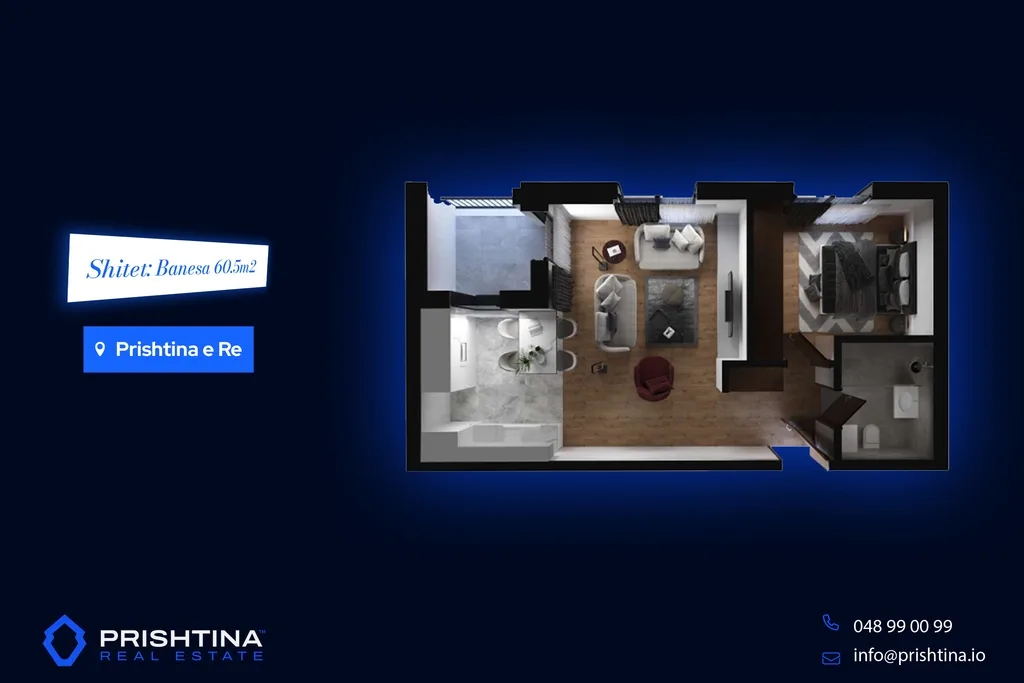 Banesa ne #shitje 60m² – 160m² te Prishtina e Re