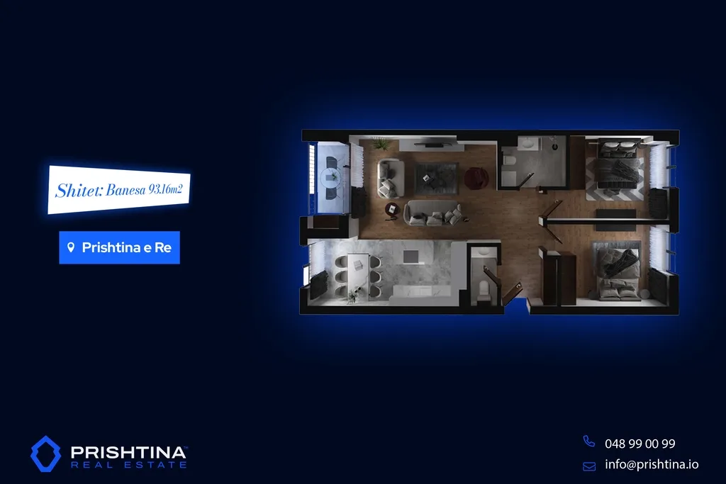 Banesa ne #shitje 60m² – 160m² te Prishtina e Re