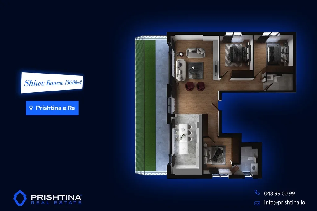 Banesa ne #shitje 60m² – 160m² te Prishtina e Re
