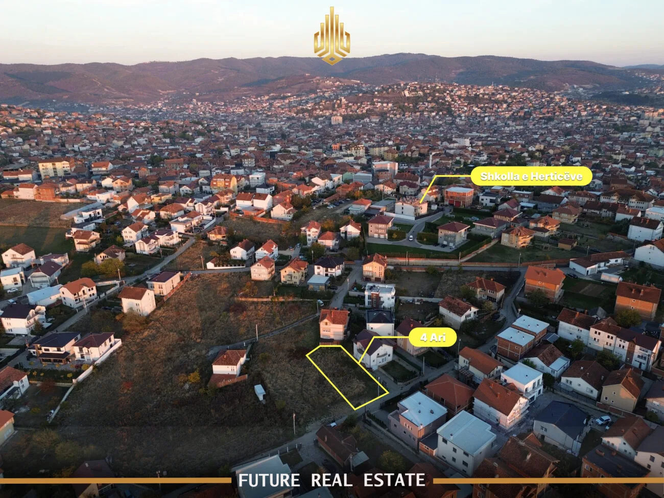 Parcelë në SHITJE – 4 Ari – Kodra e Trimave, afër Shkollës së Herticëve