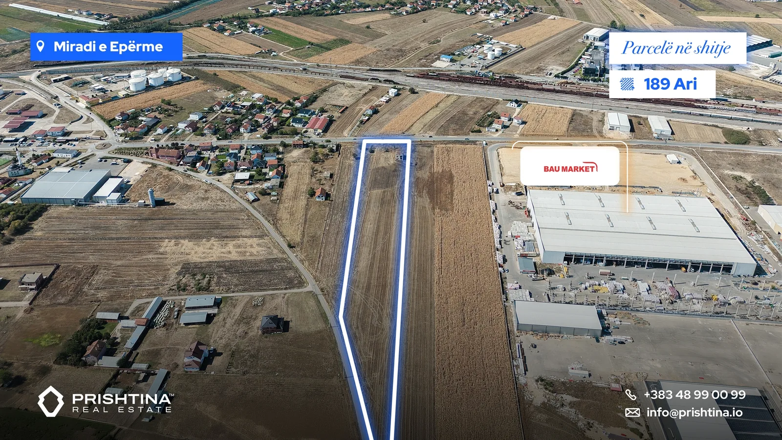 Parcelë në shitje 189 ari në Miradi të Epërme