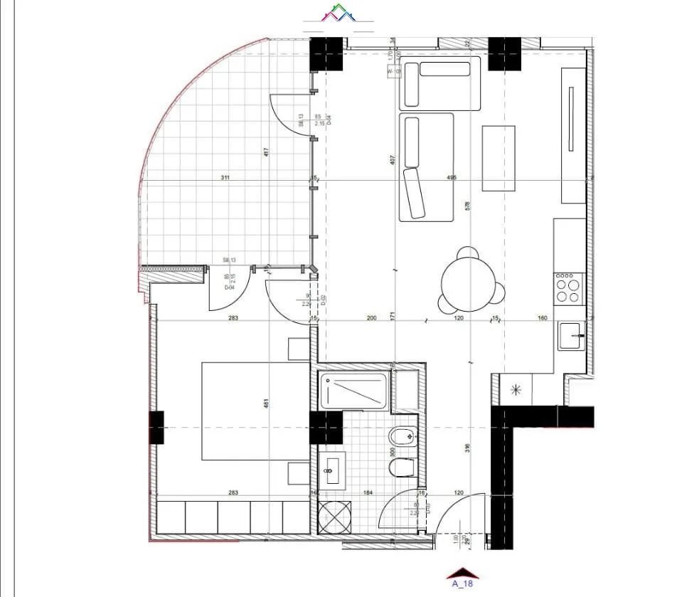 Apartament Ne Shitje 1+1 Ne Astir (ID B110579) Tirane