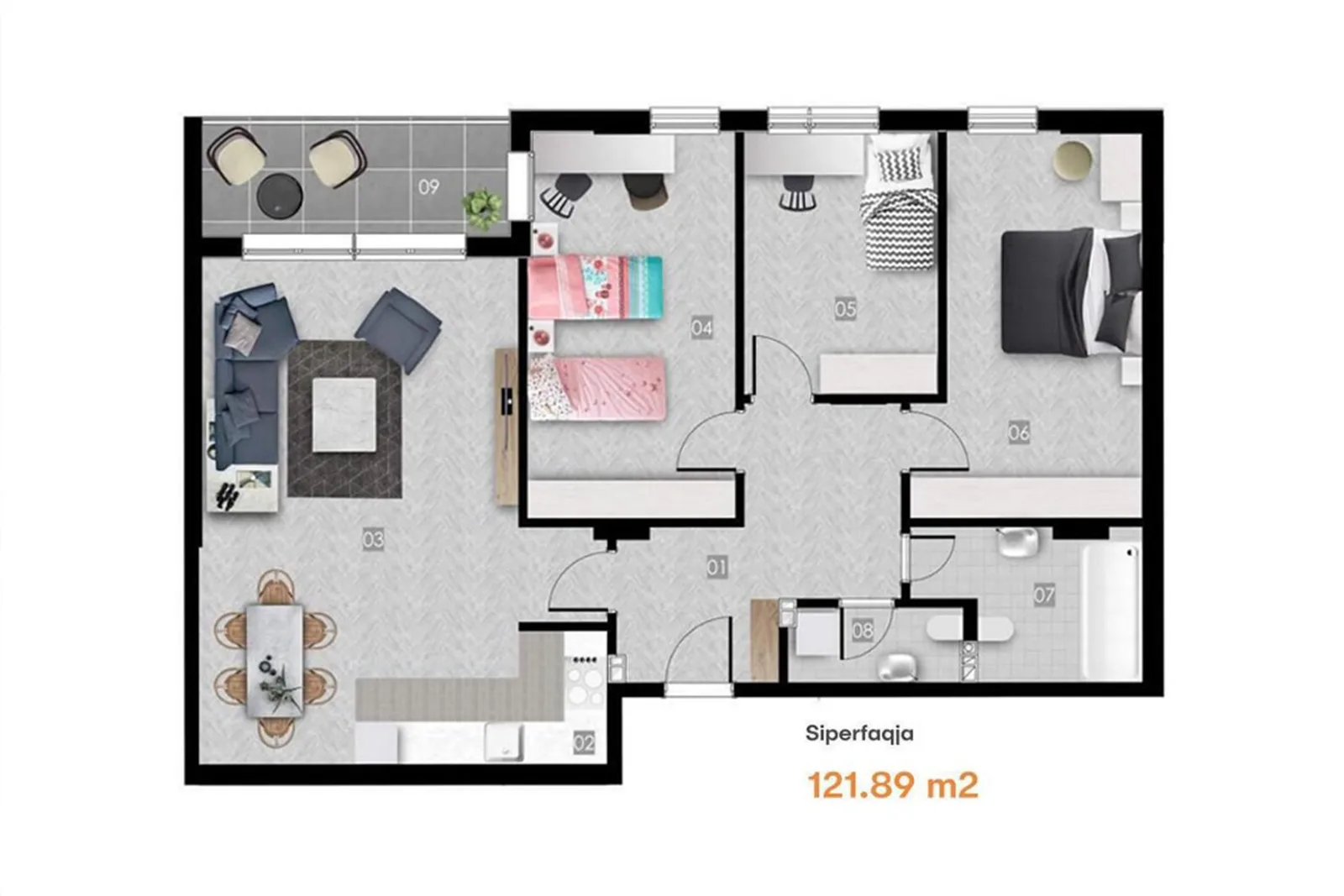 Banesë 121.89m² në #SHITJE te Prishtina e Re.