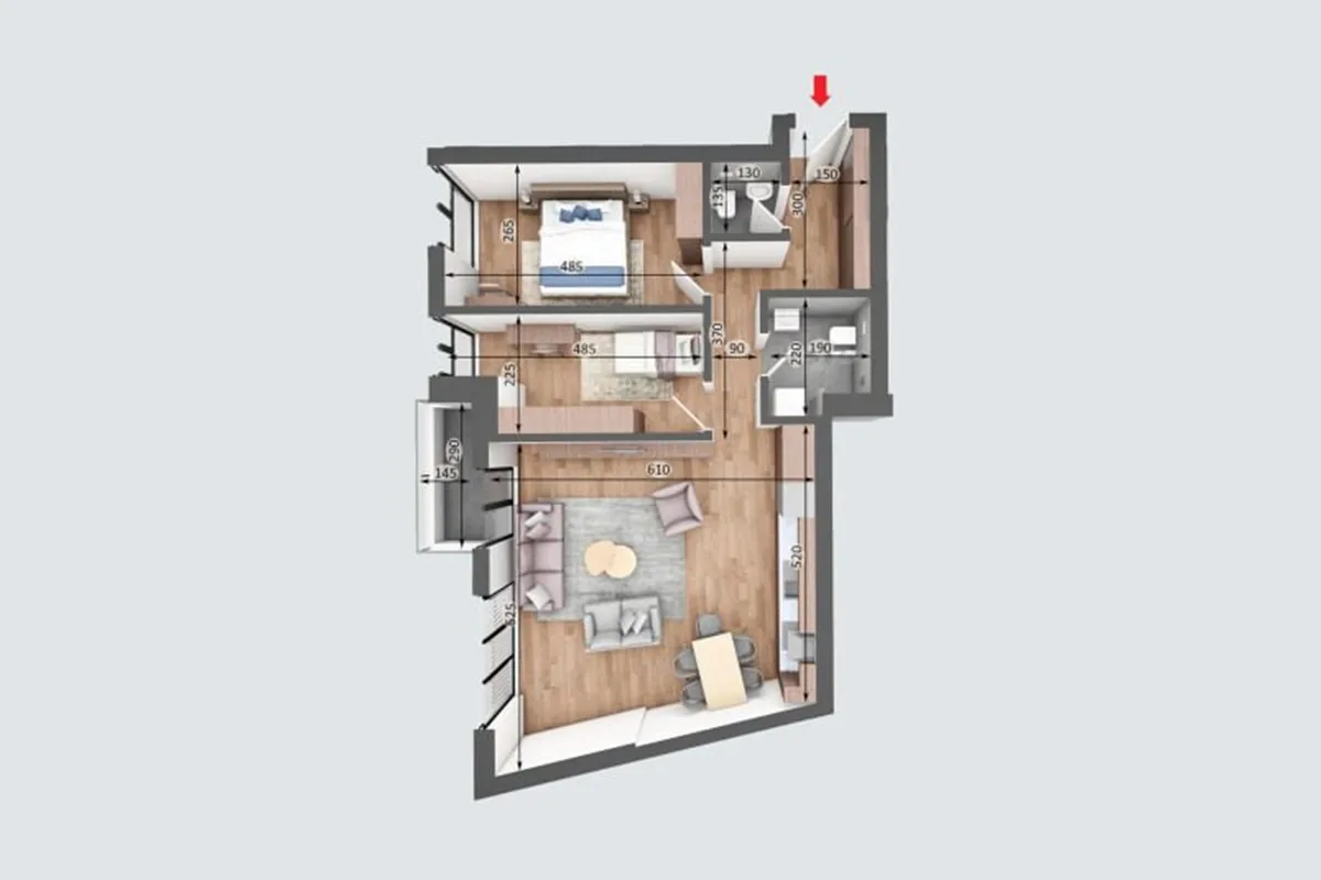 Banesë 87.77m² për #SHITJE në Rrugën C.