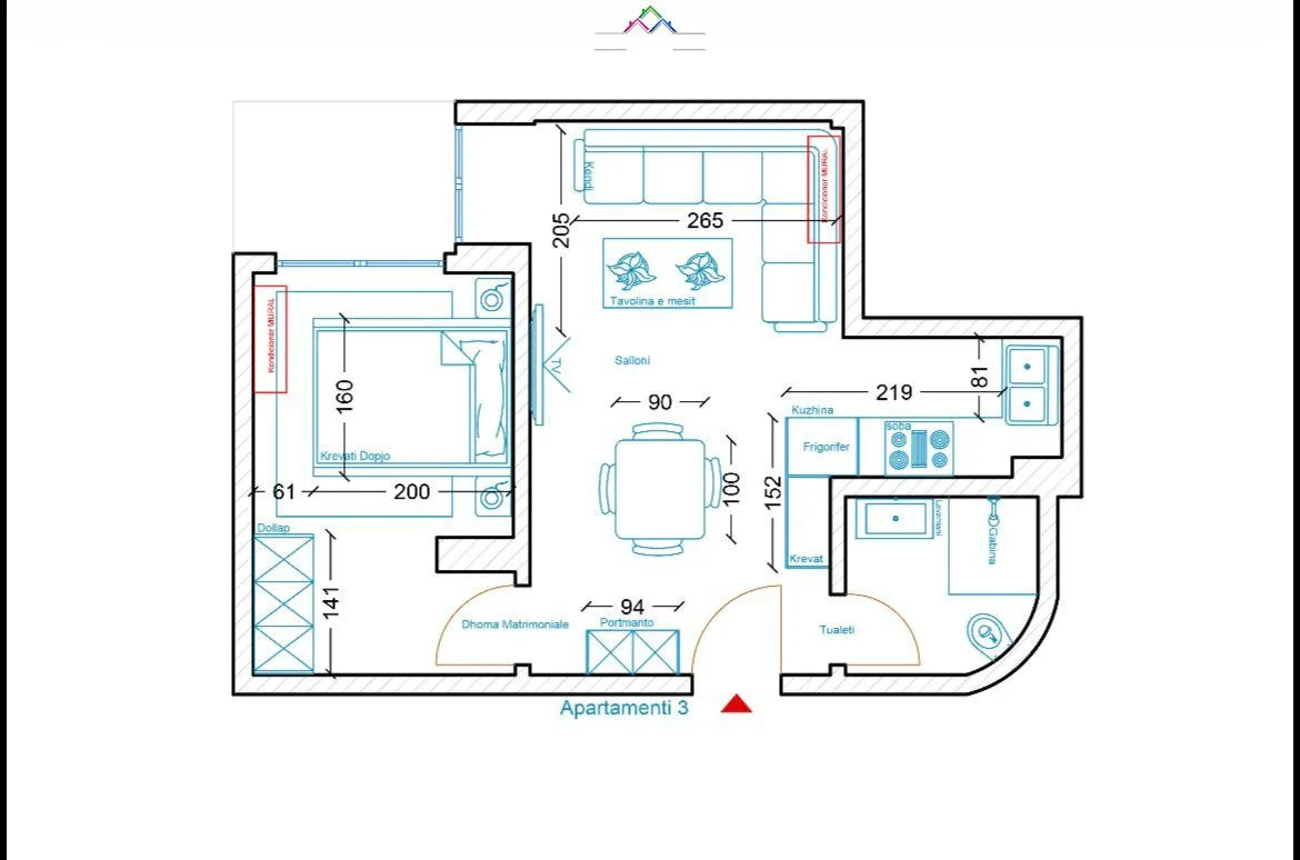 Apartament Per Shitje 1+1  (ID BVL21) Ne Vlore