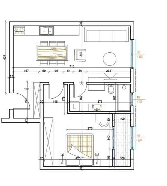 Apartament Ne Shitje 1+1 Ne Paskuqan (ID B110433) Tirane