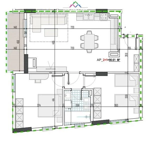 Apartament Ne Shitje 2+1 ne Paskuqan (ID B120670) Tirane.