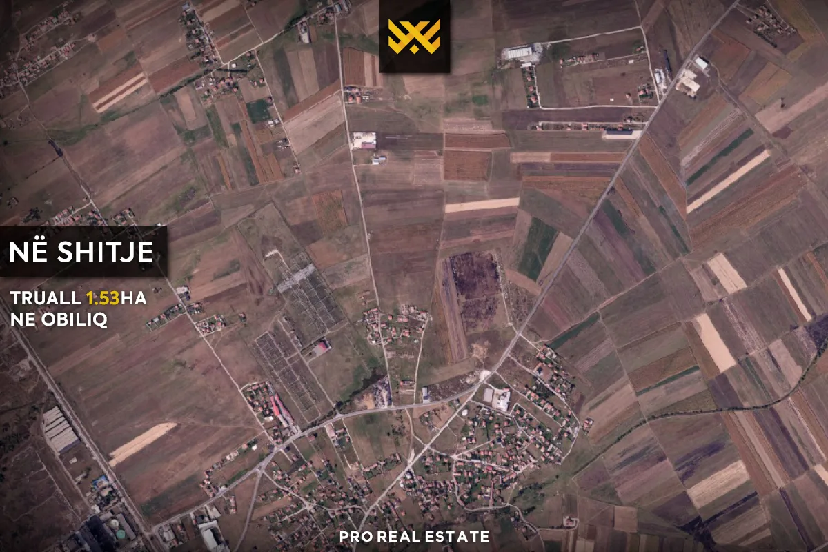 Truall 1.53 Ha për #SHITJE në Obiliq.