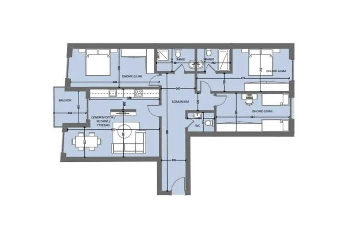 Banesë 132m² për #SHITJE në Aktash