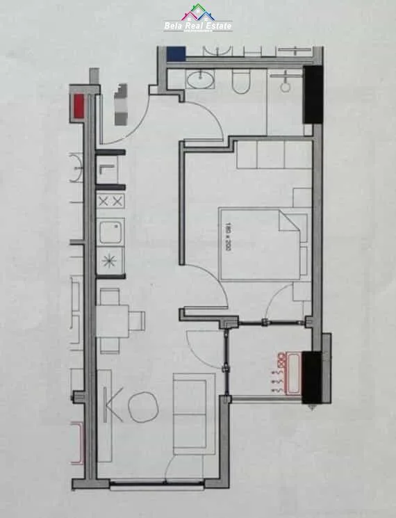 Apartament Ne Shitje 1+1 Prane Spitalit Amerikan 3 ( ID B110553) Tirane