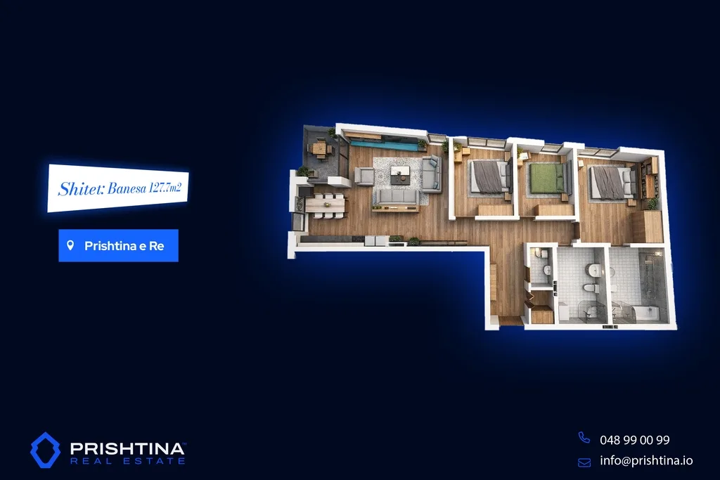 Banesë në shitje 127.7m² te Prishtina e Re