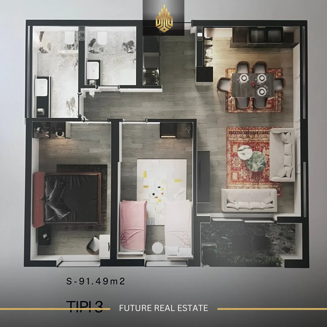 Banesë në SHITJE/91.49m²