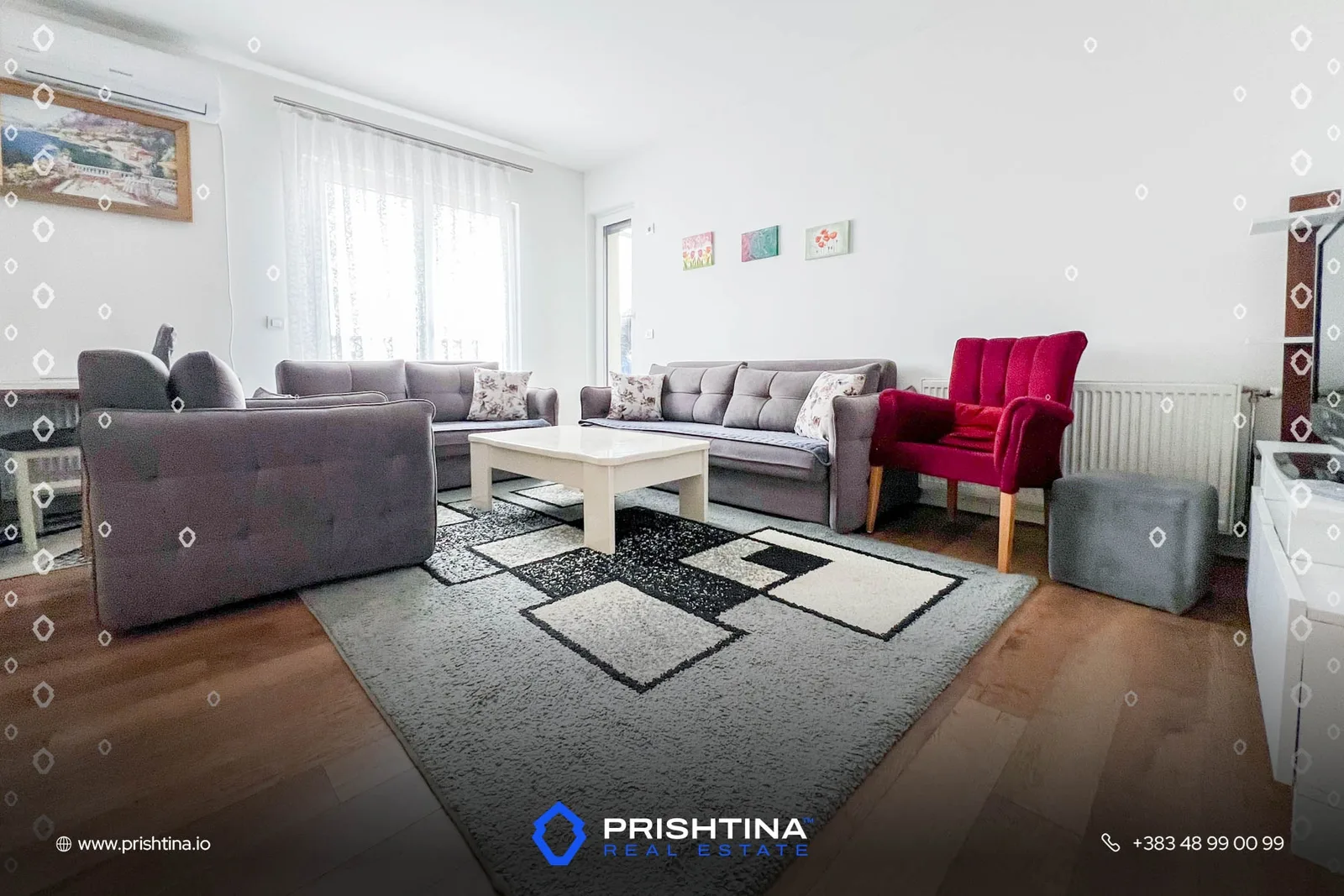 Banesë me qira 69m² + 21m² terasë te Lagjja e Muhaxherëve