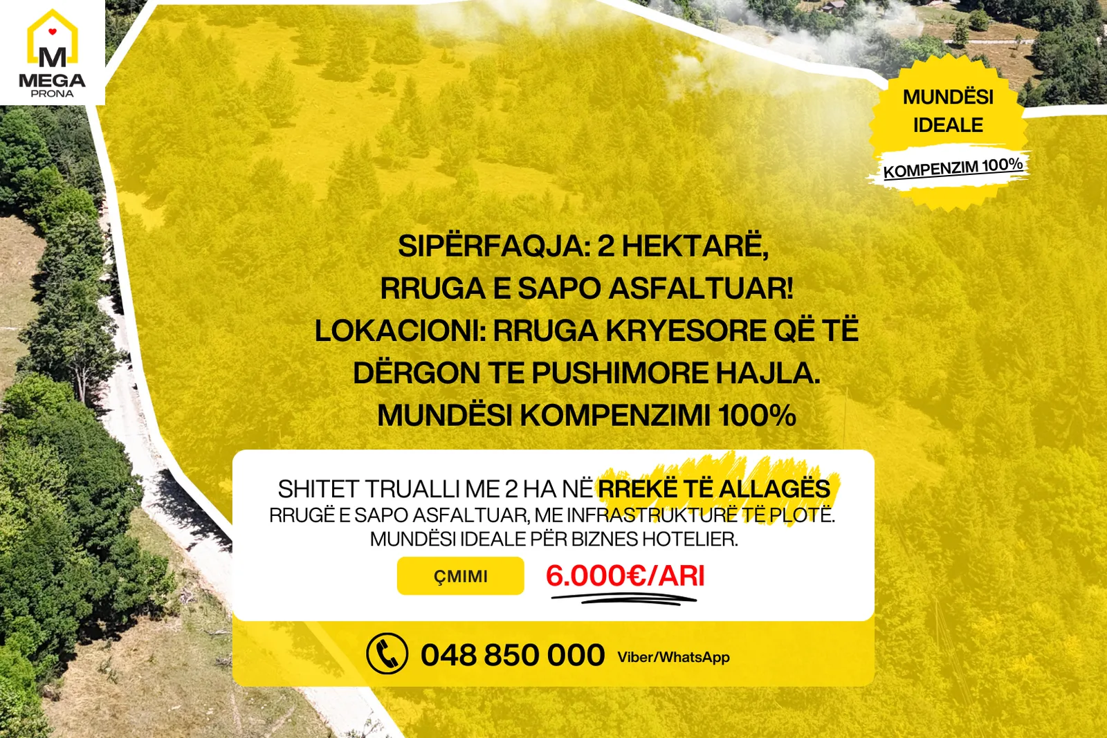 Trualli në shitje në Rrekë të Allagës – 2 Hektarë