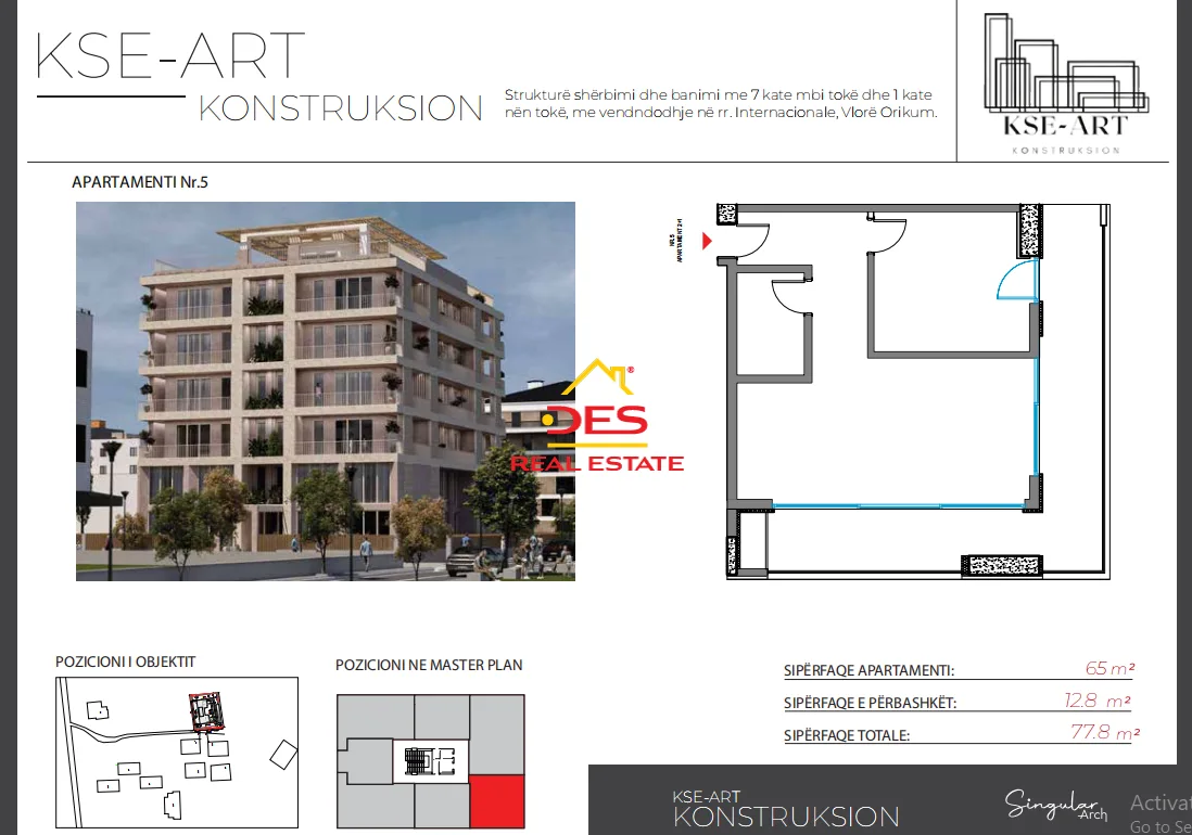 Shiten apartamente në rezidencën më të re në radhimë, vlorë