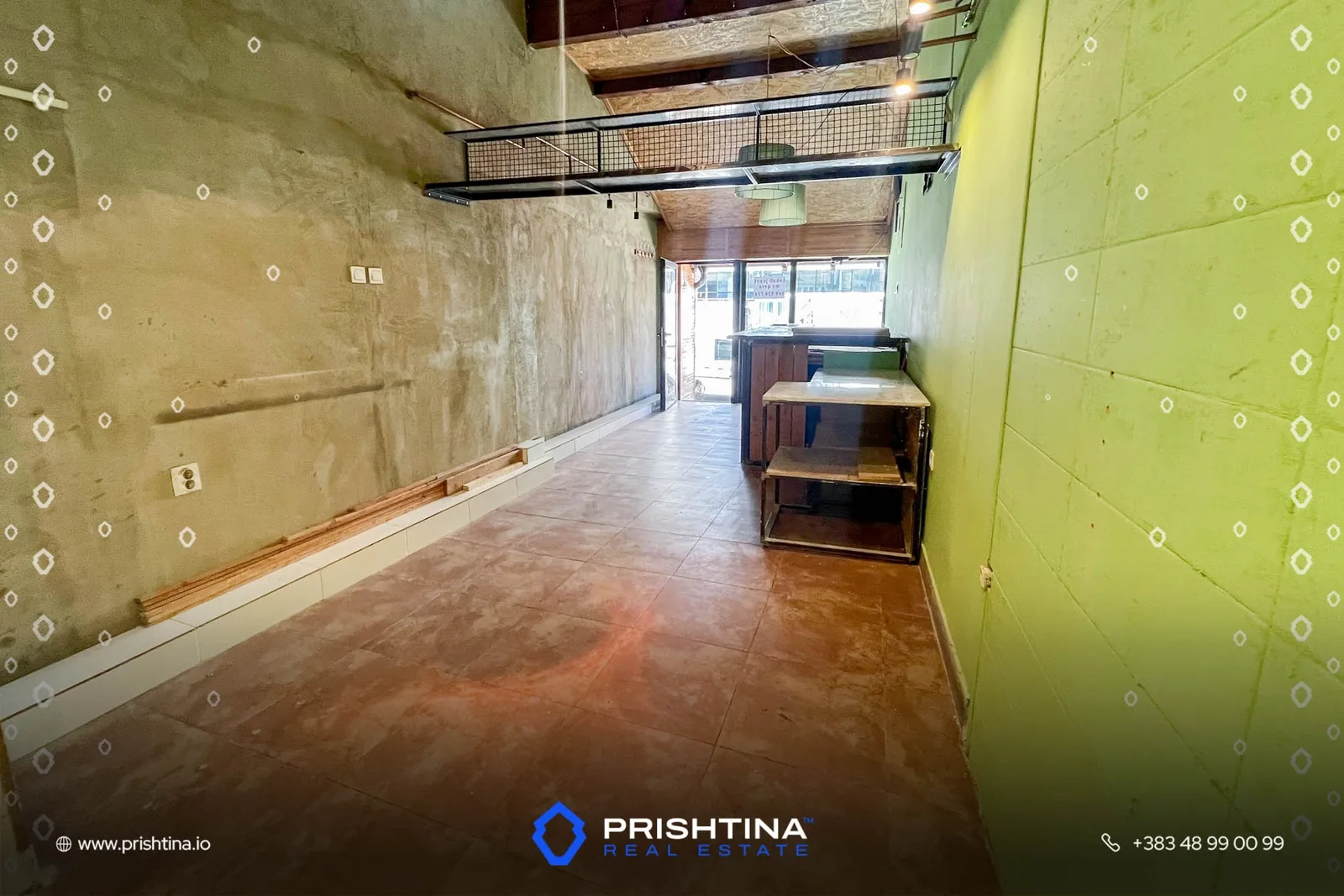 Lokale me qira 120m² + 24m² në Pejton