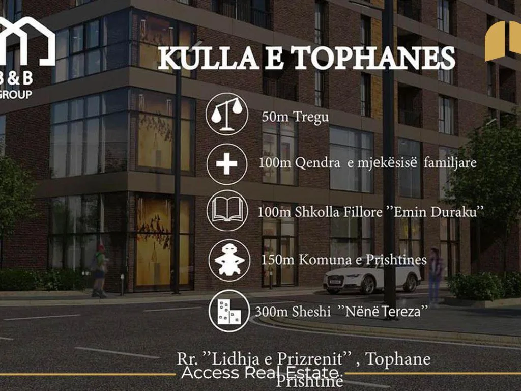 Banesë në SHITJE - 2 dhoma gjumi - Tophane