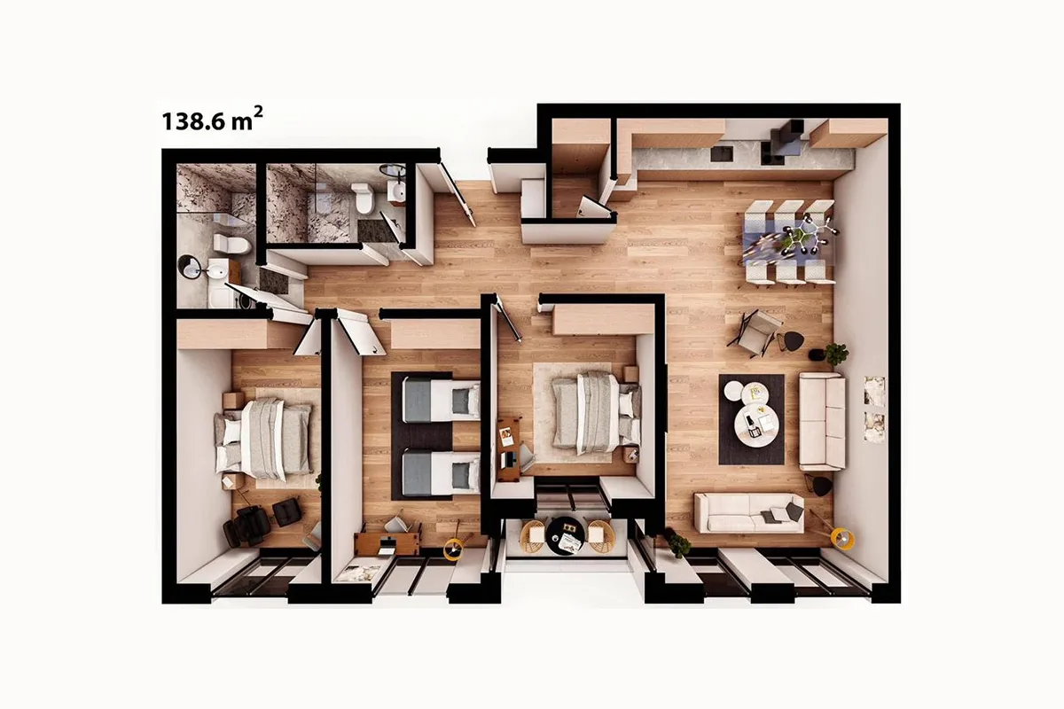 Banesë 138.6m² në #SHITJE te Prishtina e Re