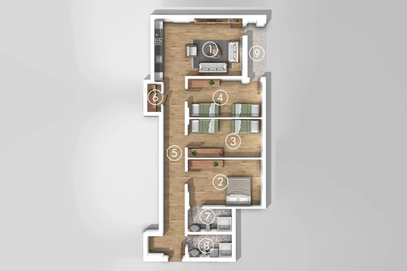 Banesa 124.9m² në #SHITJE te Prishtina e Re.