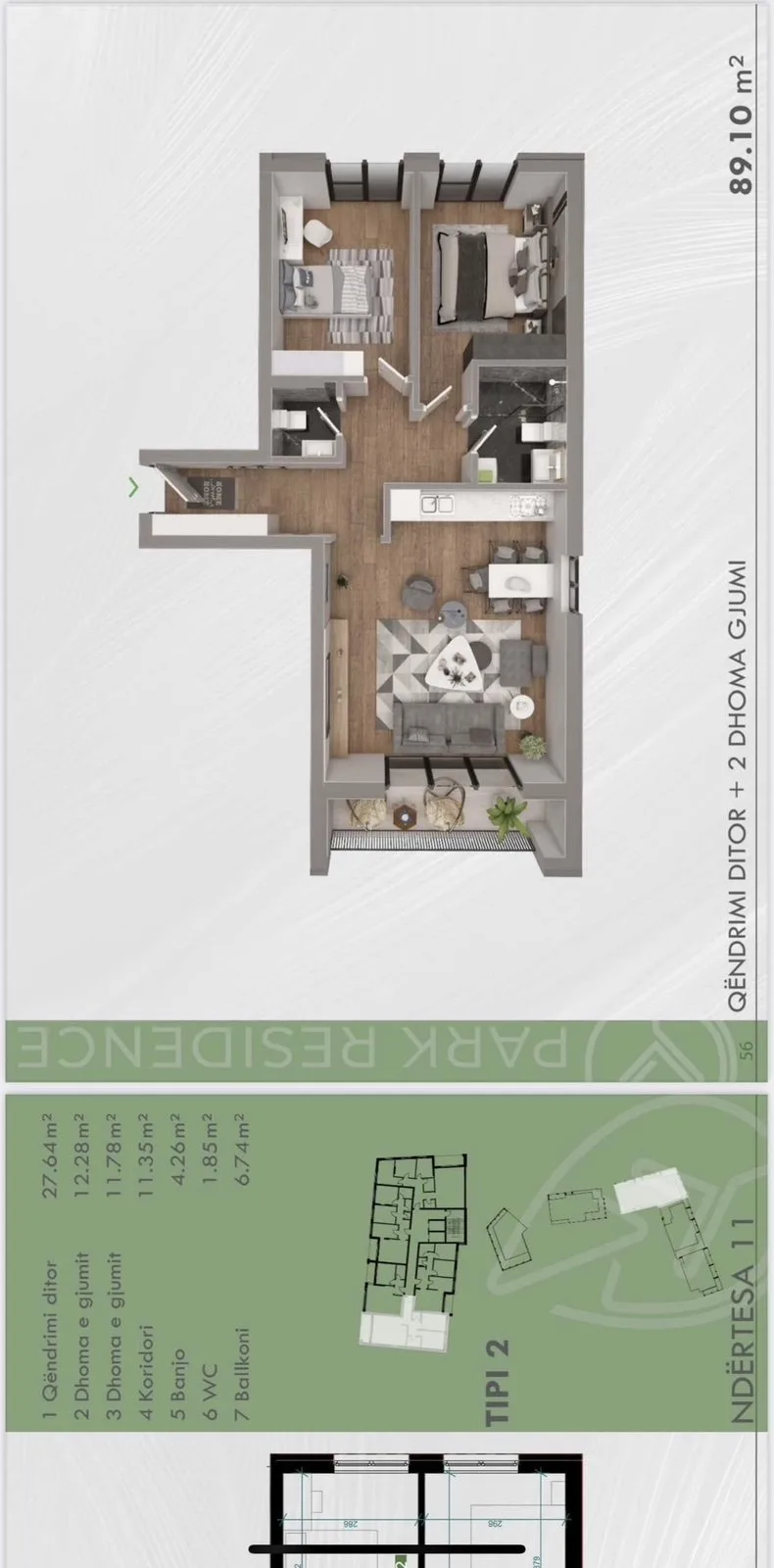 BANESË PËR SHITJE TEK PARK RESIDENC!